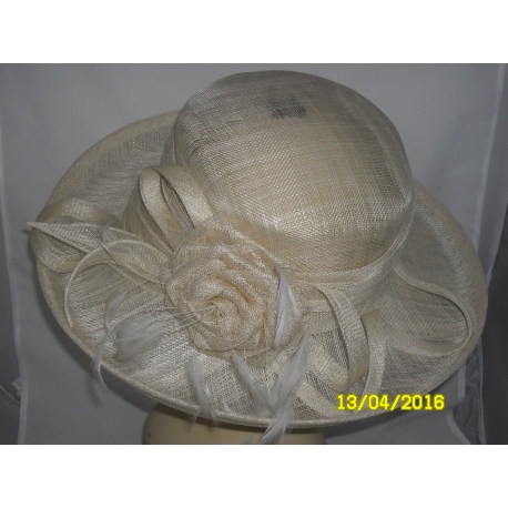CAPPELLI CERIMONIA COLORE AVORIO