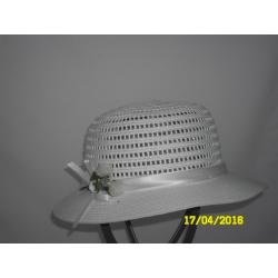 CAPPELLO CERIMONIA BIMBA BIANCO