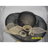 PAGLIA CERIMONIA BICOLORE NERO/BEIGE