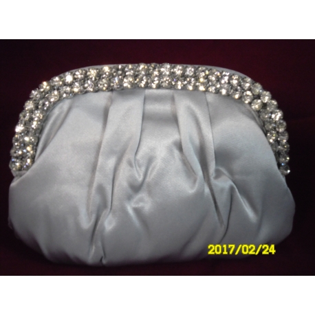 POCHETTE CERIMONIA RASO STRASS E.CORTI ART. 382494