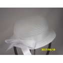 CAPPELLO CERIMONIA BIMBA  BIANCO
