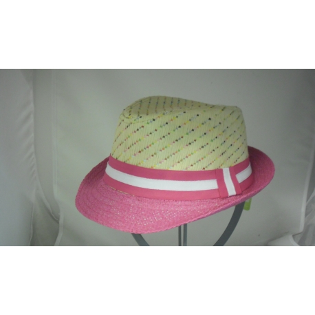 CAPPELLO MODELLO BORSALINO BIMBA BICOLORE