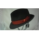 BORSALINO CAPPELLO TRILBY CON NASTRO ROSSO