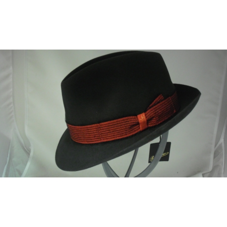 BORSALINO CAPPELLO TRILBY CON NASTRO ROSSO