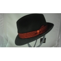 BORSALINO CAPPELLO TRILBY CON NASTRO ROSSO