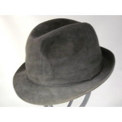 CAPPELLO CAMOSCIO GRIGIO