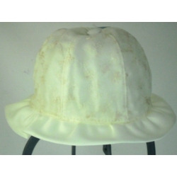 CAPPELLO CERIMONIA BIMBA AVORIO 100% COTONE