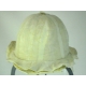 CAPPELLO CERIMONIA BIMBA BEIGE CON LAME' 100% COTONE