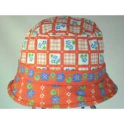 CAPPELLO BIMBA  FIORI 100% COTONE