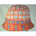 CAPPELLO BIMBA  FIORI 100% COTONE