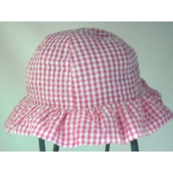 CAPPELLO BIMBA  QUADRETTI 100% COTONE