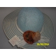 CAPPELLO PAGLIA E COTONE CON FIORE