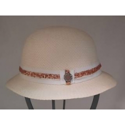 CAPPELLO CERIMONIA BIMBA BIANCO NATURALE
