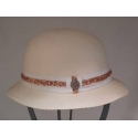 CAPPELLO CERIMONIA BIMBA BIANCO NATURALE