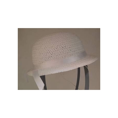 CAPPELLO CERIMONIA BIMBA BIANCO