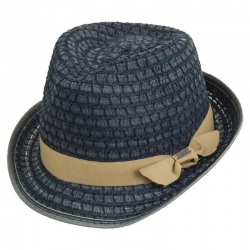 CAPPELLO TRILBY UNISEX CON NASTRO SOLID COLOR