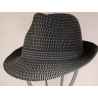 CAPPELLO TRILBY ZEBRATO 100% PAGLIA NATURALE