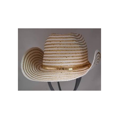 CAPPELLO COWBOY PAGLIA CON LUREX