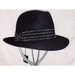 CAPPELLO BORSALINO UNISEX CON NASTRO IMPUNTURATO