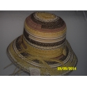 CAPPELLO CLOCHE PAGLIA E COTONE