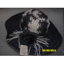 CAPPELLO DONNA PAGLIA E COTONE FALDA LARGA