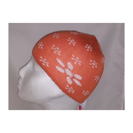 CUFFIA BAMBINA FIORI 100% COTONE