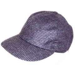 BASEBALL QUADRETTI GRIGIO 100% LANA
