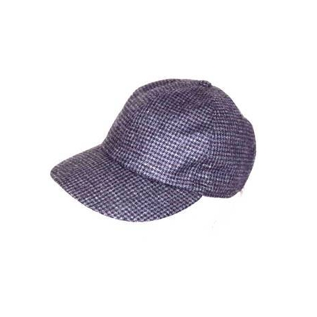 BASEBALL QUADRETTI GRIGIO 100% LANA