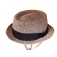 CAPPELLO ESTIVO PORK PIE EFFETTO SALE E PEPE