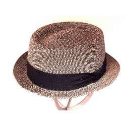 CAPPELLO ESTIVO PORK PIE EFFETTO SALE E PEPE