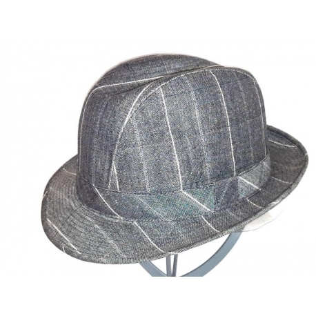 CAPPELLO ESTIVO  FANTASIA GRIGIO 100% COTONE