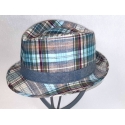 CAPPELLO PORTALURI SCOZZESE MULTICOLORE 100% LINO