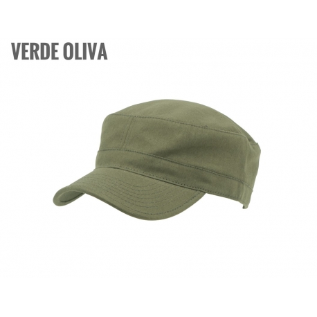 CAPPELLO ARMY COTONE TINTA UNITA 