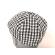 BERRETTONE 6 SPICCHI TESSUTO BIANCO/BLU