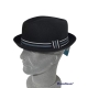 CAPPELLO PORK PIE CON FASCIA BICOLORE