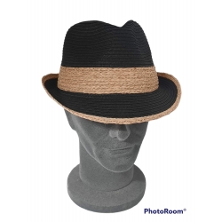 CAPPELLO TRILBY PAPIER E RAFFIA