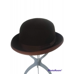 CAPPELLO BOMBETTA PURO FELTRO MARRONE