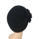 CAPPELLO CLOCHE IN FELTRO ROSSOMENTA FIRENZE