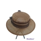 PAGLIA PER CERIMONIA BEIGE NASTRO BICOLORE