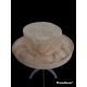 CAPPELLO PAGLIA CERIMONIA BEIGE