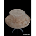 CAPPELLO PAGLIA CERIMONIA BEIGE