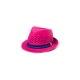 CAPPELLO TRILBY BIMBO/A 100% PAPIER CON FASCIA A CONTRASTO