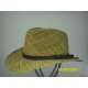 CAPPELLO PAGLIA MOD. CAWBOY CON CINTURINO