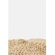 BASCO BORSALINO RAFIA CROCHET LOGO METALLO