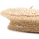 BASCO BORSALINO RAFIA CROCHET LOGO METALLO