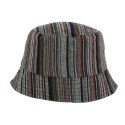 CAPPELLO PESCATORE RIGHE MULTICOLOR MISTO LINO