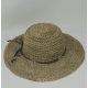 CAPPELLO PAGLIA INTRECCIATA CON CORDINO