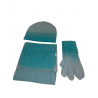 CAPPELLO SCIARPA E GUANTI CON PERLINE