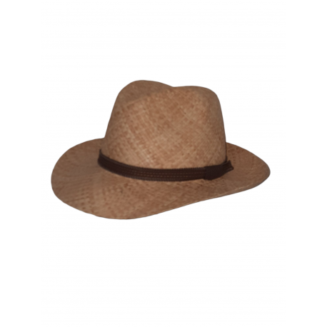 CAPPELLO FEDORA 100% RAFFIA MADE IN ITALY
