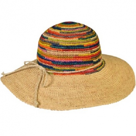 CAPPELLO MODELLO PAMELA RAFIA 100%